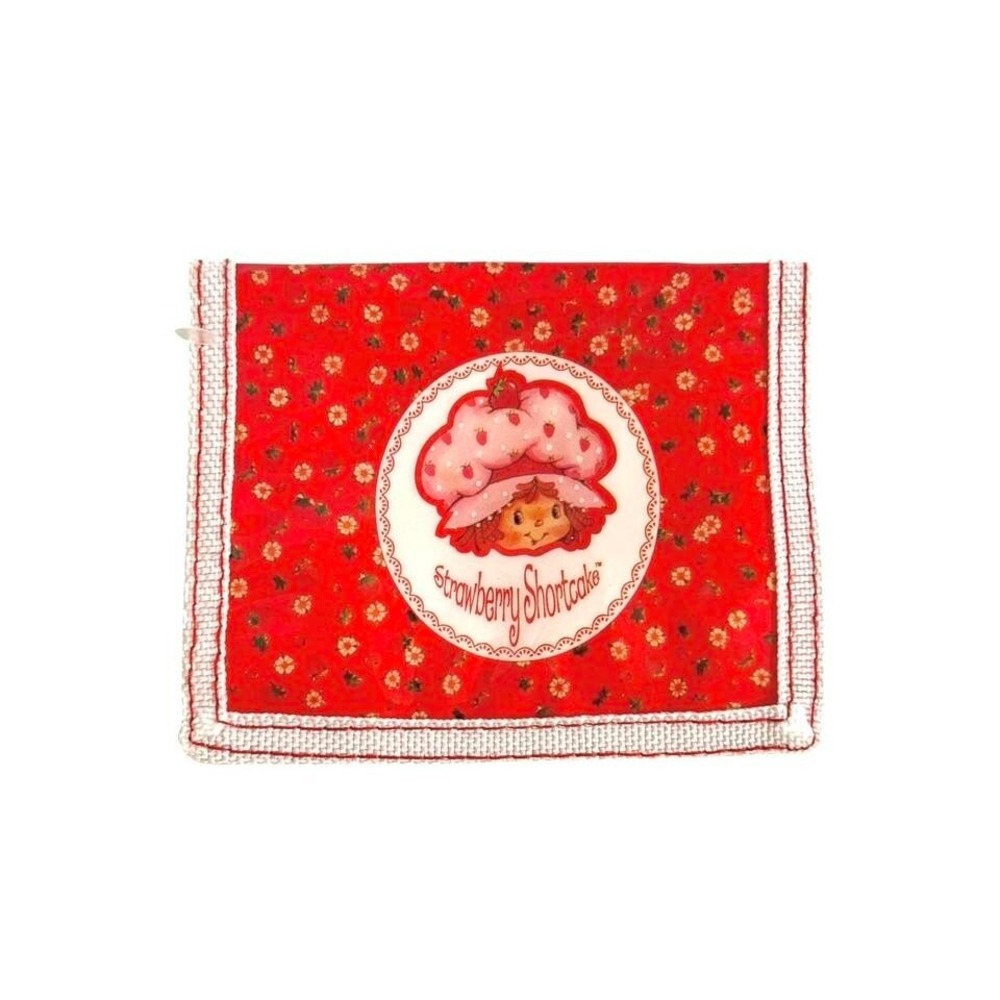 vintage strawberry shortcake wallet 2007 coquette sweet floral red kids money